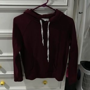 Womens burgundy hoodie size small